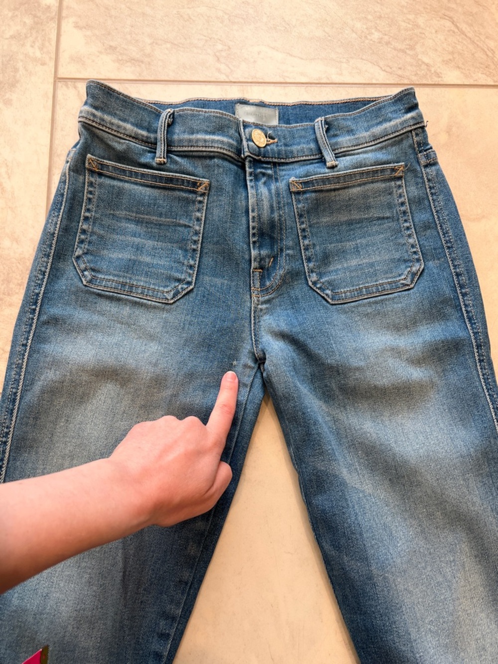 MOTHER The Patch Slacker Flare Jeans - Picture 7 of 10
